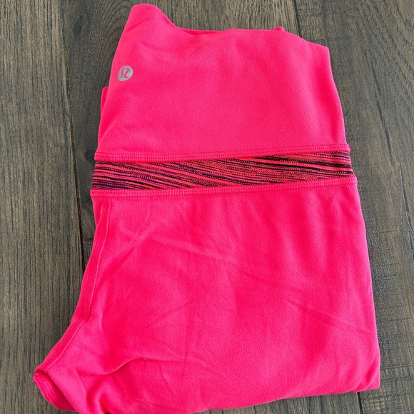 Pink/Salmon Lulu Lemon leggings - Picture 1 of 3